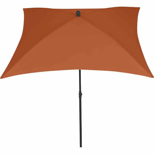 Siena Garden City Mittelstockschirm anthrazit/Terracotta 180x180cm