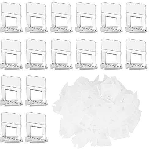 Clips Espaciadores de Nivelación 400 Piezas 2 mm Nivelador de azulejos Desechable Lengüetas de Nivelar Azulejos Para La InstalacióN de Azulejos de CeráMica