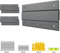 BOZXYE 3 Paar 6-Zoll-Bilderaufhänger mit französischen Klampen, ineinandergreifendes Zhang-Wandmontagehalterungs-Hardware-Kit, Z-Clips zum Aufhängen von Spiegeln, Bildern, Kunstwerken und Rahmen