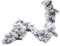 Festone innevato in PVC + FLOCK Ghirlanda ramo da 270 cm Dietro Porta con PIGNE Natale Rami in PVC arco da esterno Bianco ADDOBBI Decorazioni natalizie 2,7 mt Albero natale