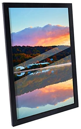 Hengsong Bilderrahmen 40x60 Schwarz,mit Rahmen 40x60,Wandrahmen mit Acryglas&MDF,für Hochzeitsgeschenk für Foto von Bilderrahmen 40x60 cm,ca.42.9×62.9cm