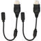 risingsaplings Breakaway Cable Adapter Cord Compatible for Original Xbox Controller Cable About 25cm / 10 Long (2 pcs)