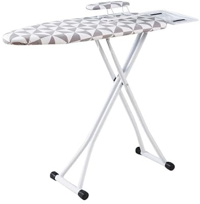 Table Repassage avec Repose-Fer,Table À Repasser Grande Pliable,Housse en 100% Coton Et Lavable en Machine,Jeannette À Repasser - Spécial Vapeur - Pliable,Planche À Repasser Pliable,Design Léger (Col
