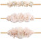 SJBAUTYO 3 Pezzi Fascia per Capelli Neonati, In Nylon, Elastica, per Ragazze, Bambini Piccoli
