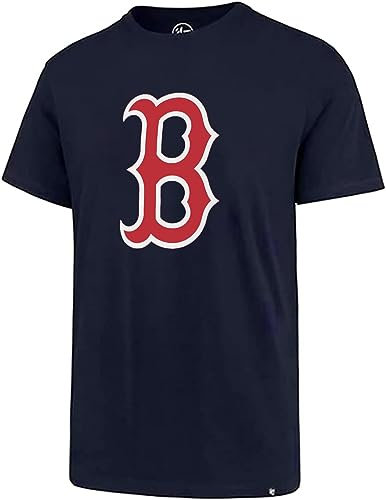 MLB Herren-T-Shirt mit Aufdruck Match Team, Primär-Logo, Wortmarke, T-Shirt, Boston Red Sox, XX-Large