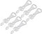 uxcell Bottle Opener, 6pcs - Metal Beer Bottle Opener, Music Note Flat Bottle Openers, Cool Gifts for Music Lovers, Bartender (Silver)