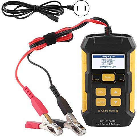 Tester Batteria Per Auto Accumulatore Manutentore Analizzatore di Carico Automobilistico Strumento di Test del Sistema di Ricarica Per Avviamento Adatto a Tutti I Veicoli a 12V(US standard 110V-250V)