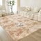 annadaif Zottelteppich für Schlafzimmer, 7,6 x 12,7 cm, Beige, kleiner, flauschiger Plüsch-Teppich für Wohnzimmer, rutschfest, weich, Kinderzimmerdekoration, moderne flauschige Teppiche für Jungen und