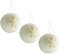 Toyvian 3 Stücke Filz Weihnachtskugeln Schneeflocken Weihnachtsbaum Kugeln Christbaumschmuck Baumkugeln Weihnachtsbaumkugeln Weihnachtsanhänger Weihnachten Deko Anhänger Baumschmuck