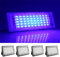 MODOAO Lot de 4 projecteurs d'extérieur 50 W 4800 lm LED bleu étanche IP66 pour cour, jardin, garage, pelouse, cour
