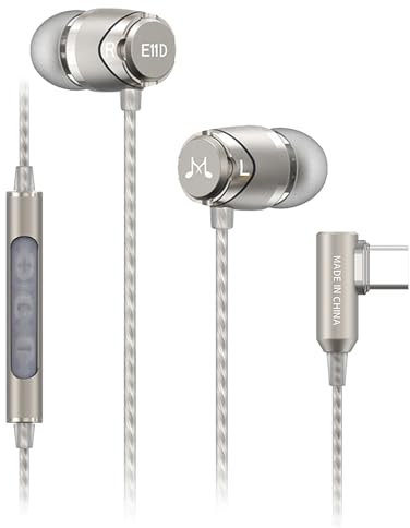 SoundMAGIC E11D Digitale USB-C-Kopfhörer – Typ-C-Ohrhörer mit Mikrofon, HiFi-Stereo-Klang, kräftigem Bass, geräuschisolierend, kompatibel mit Android-Geräten