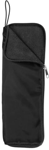 Uxcell Wet Umbrellas Bag 12 3/5x4 Superfine Fiber Reversible Umbrellas Sleeve Cover Portable Waterproof Case for Storage Carry Travel Home Outdoor, Black