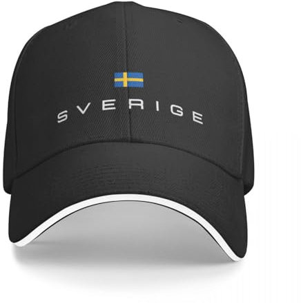 ENWIND Schweden-Flagge Kappe Baseballkappe Hut Mann Baseball Sonnenhüte für Frauen Herren Bedruckte Mode verstellbar Freizeithüte
