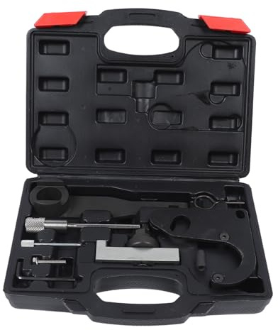 Headerbs Camshaft Timing Tool Kit with Storage Box, 9 Pcs Engine Camshaft Timing Tool Carbon Steel Adjustment Lock Kit for 1.6 1.7 DCi R9M R9N