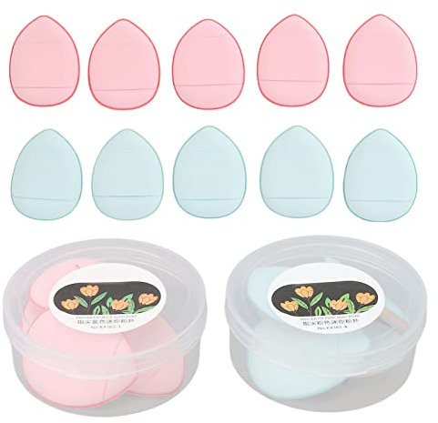 72 Pcs Finger Powder Puff Mini Makeup Sponge Soft Beauty Makeup Blender Puff for Foundation, Elastic Concealer BB Cream Portable Makeup Sponge for Home Travel