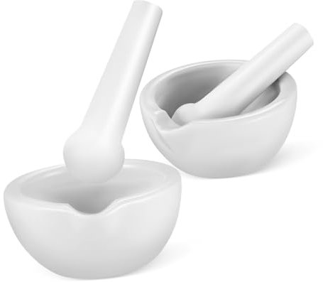 Alipis 2 Juegos De Cuencos De Molienda Herramienta De Molienda Pequeños Cuencos De Molienda De Alimentos Morteros Y Morteros Mortero De Cerámica Condimentos Recipiente De Molienda