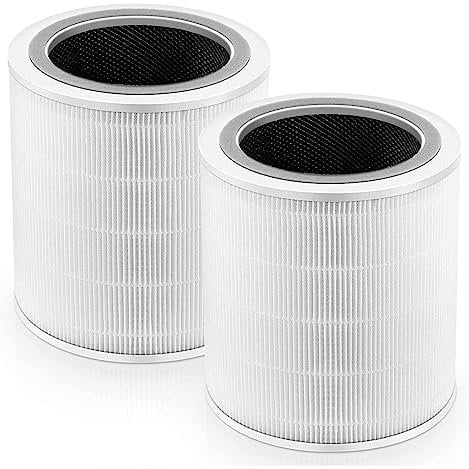 Compatible For LEVOIT-Core 400S/400S-RF Air HEPA 360Degree Filtration Activated Carbon Filtration System 2 Pack Activated Carbon Filtration System