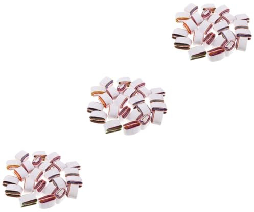 BESTonZON 72 STK Papier ausspucken vielzweckleiter Tricks farbige Mundspulen, Papier-Bühnenrequisite Fret-Inlay-Aufkleber Bunte Spulen erbrechen Papier Lustige Mundspulen, Erbrochenes Papier