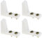 Create idea 2 Pairs Toilet Seat Stabilisers Wobbly Loose Buffers Bumpers Stop Elderly Disabled Slipping Sliding with Screws White Plastic