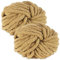bechoanigel 2 Stück Dicke Wolle Garn 500g, Armstricken Wolle Dickes Garn, XXL Weiches Chunky Wolle, Super Weich Chenille Wolle zum Häkeln für Decken, Schals, Mützen, Haustier Nest (Khaki)