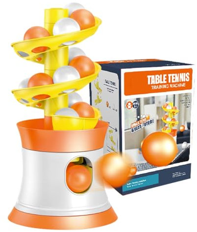 Table Tennis Robot, Table Tennis Ball Machine, Automatic Serving Machine, Ball Thrower Table Tennis with Automatic Serving and Training Features for Indoor and Outdoor Practice