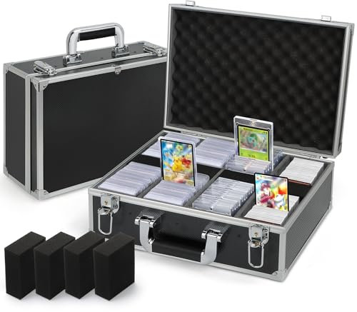 POKIENE Trading Card Storage Boxes for 3 x 4 35pt Rigid Cards, Sports Card Storage, Toploader Storage Box, 35PT Magnetic Card Holders & Toploader Card Holders