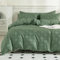 JELLYMONI Bettwäsche 135x200 Kariert Boho Bettwäsche-Set Grün Polyester-Mikrofaser Oeko-Tex 100% Bettbezug mit Reißverschluss und Kissenbezug 80X80 mit Umschlag Weich 2-Teilige Bettwäsche