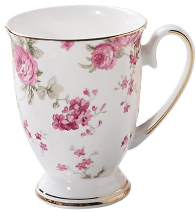 Mug Et Tasse À Café | Fleurs Vintage Céramique Tasse À Café En Porcelaine, Tasses Mug Tasses À Thé Pour Boissons Chaudes Et Froides, Tasse Idée Cadeau Original Pour Femme Homme