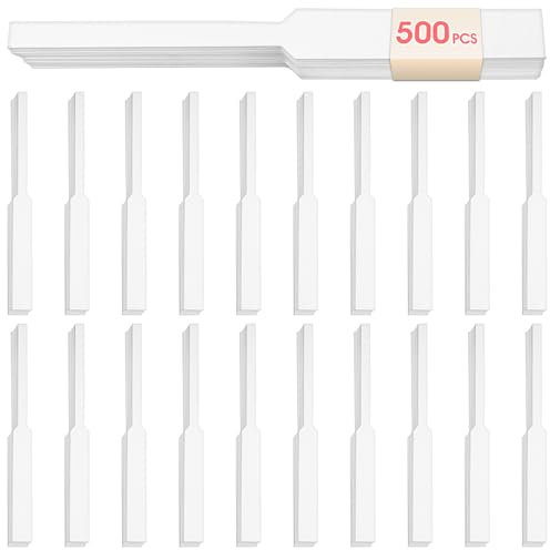 Ouligay 500 Stück Parfüm Teststreifen Testpapier, Parfüm Tester Streifen, Aromatherapie Dufttester Papier, Rechteckiges perfume paper test strips für Frauen Männer Parfüm Ätherisches Öl