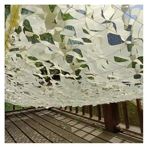 Beige Tarnnetz Outdoor Sonnenschutz Camouflage Netz, 150D Reißfestes Camo Net Erhältlich In Verschiedenen Größen Von 0,5–10,0 M - Tarnnetz Abdeckung Für Garten Camping Und Vieles Mehr(1.5*1.0m/5*3.3ft