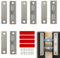 HELION 4 Pairs Door Magnets, Ultra Thin Magnetic Door Catch Cabinet Doors Magnets Magnetic Catch, Cupboard Doors Magnet for Cabinet Magnet Furniture Closet Cupboard Dor Closing