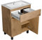 paplinskimoebel - Waschbecken mit Unterschrank 60 cm Breit Ariza Sink, Hängend oder Stehend, Waschtisch mit Unterschrank für Badezimmer, Waschbeckenunterschrank Holz/Eiche Lancelot
