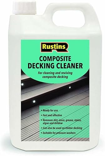 Composite Decking Cleaner 4L – Heavy-Duty Outdoor Cleaning Solution for Composite Surfaces, Removes Dirt, Algae, Moss – Garden, Patio & Deck Maintenance