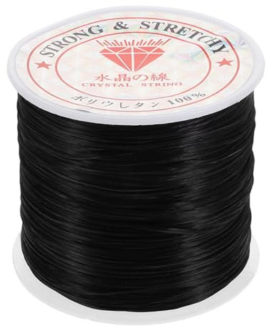 NOLITOY Haartresse Elastische Schnur Nahtlose Haarverlängerungen Flexibel Komfortabel Dünn Weich Strapazierfähiges Material Für Diy-haarstyling Und Schmuckherstellung Schwarz