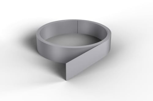 Nordlinger Pro Smart Profile 840040 Klebefolie, PVC, 3 x 0,04 cm x 10 m, grau, Wand-Finish