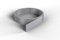 Nordlinger Pro Smart Profile plat adhésif – 840040 – Pvc – 3 x 0,04cm x 10m – Gris – Finition murale