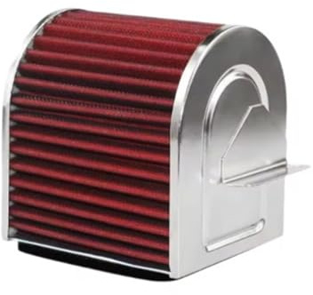 Doppio strato acciaio rinforzato‌ Filtro aria lavabile per moto, adatto per Honda CB500F CB500 F CB500X CB 500X CBR500R CBR 500R 2013-2018 Gomma collettore 45° universale‌
