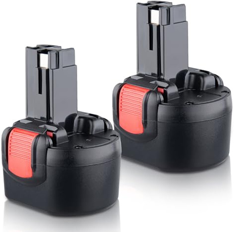 PERSEVER 9,6 V 4800 mAh Ersatz-Nickel-Metallhydrid-Akku, geeignet für Bosch PSR 960 BAT048 BAT100 BAT119 2607335272 2607335461 GSR 9.6VE-2 PSR 9.6VE-2 PSR960 23609 32609 -RT 2er Pack