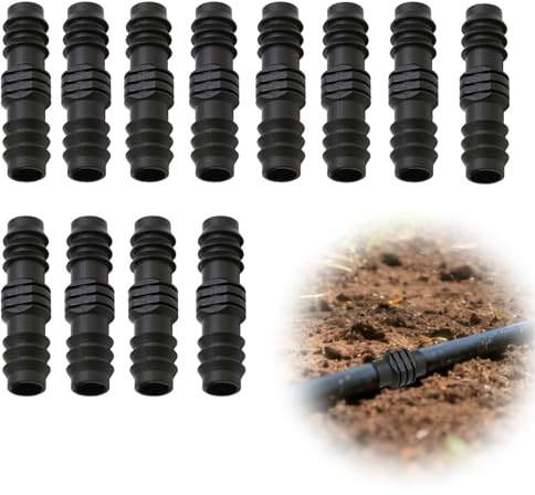 QYHON 12 Stück Schlauchverbinder für 16mm Tropfschlauch, PE Rohr & Bewässerungssystem