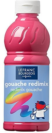Lefranc Bourgeois 188007 - Guazzo, Rosa (Tyrien), 500 ml, 1 Pezzo