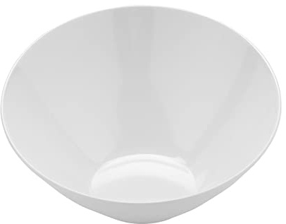 Get B-792-W Angled Salad Bowl, 24 Ounce, White