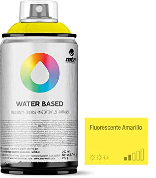 Montana Colors MTN Water Based Amarillo Flúor, Spray 300ml