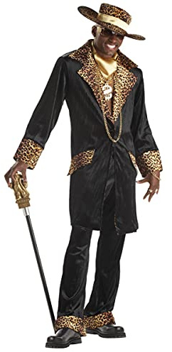 CALIFORNIA COSTUMES Pimp Daddy Checker Supa Mac Kostüm