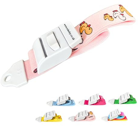 ROLSELEY Torniquete Médico de Calidad con Hebilla de Liberación Rápida y Banda Elástica de Poliéster sin Látex para Enfermero, Matrona, Paramédico, Flebotomista, Estudiante de Medicina y Médico (ROSA CON PATOS)