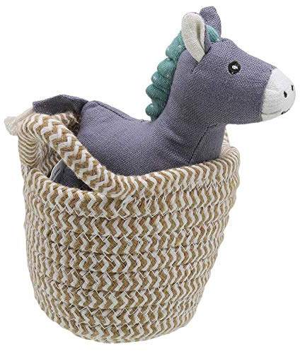 Wilberry - Pets in Baskets - Donkey Soft Toy - WB001801