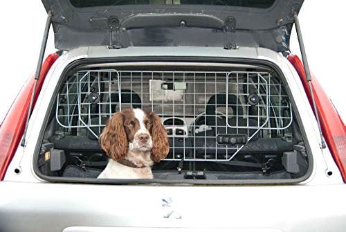Speedwellstar Dog Guard Universal Car Pet Safety Barrier – Heavy Duty Adjustable Mesh Grill for Headrest – Secure Travel Protection for Pets & Passengers (90cm (120cm Extended) W x 42cm H)