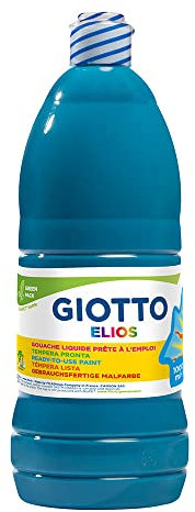 Gouache liquide 1 litre Giotto Bleu primaire (Cyan)