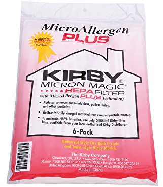 Kirby aspiradora Micron Magic Bolsas alérgenos 6 Pack 204814