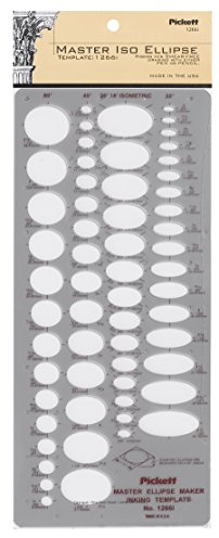 Pickett Master Isometric Ellipse Template (1266I)