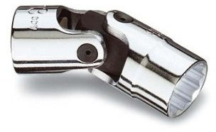 Beta 910B/SN 15 - Chiavi a bussola snodate con attacco quadro femmina 3/8 bocca poligonale, cromate